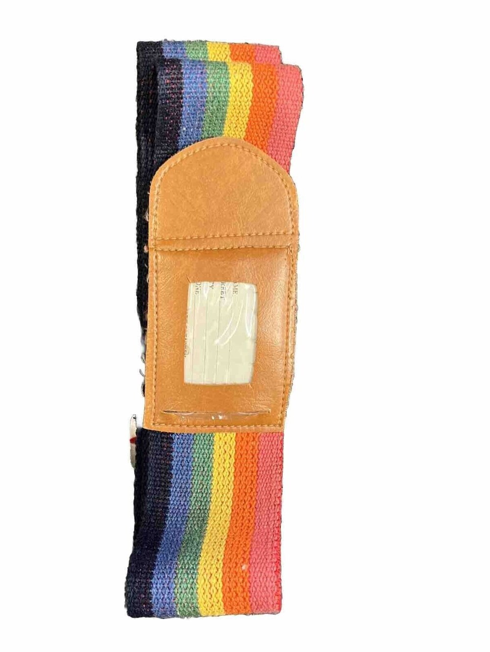 Rainbow Luggage Carry Strap With Name Tag Pride